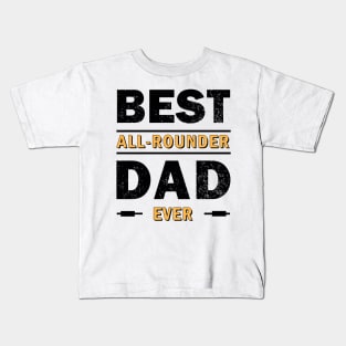 Best All-Rounder Dad Black Kids T-Shirt